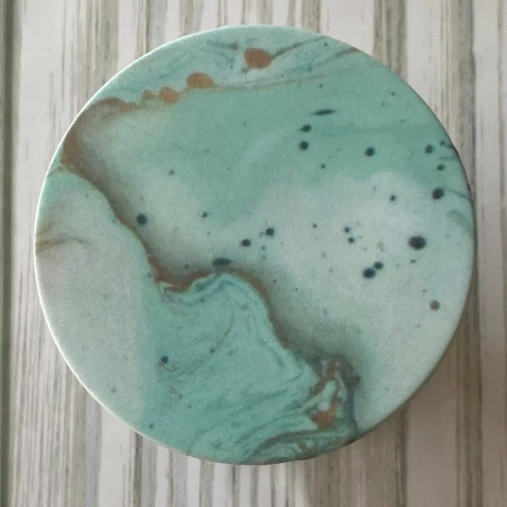 BUNDLE 10/$5 Cell Phone Grip GREEN PEACH MARBLE